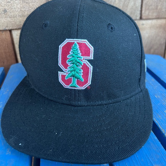 9FIFTY New Era Stanford Cardinals Black fitted hat size 6 7/8 - Picture 2 of 9